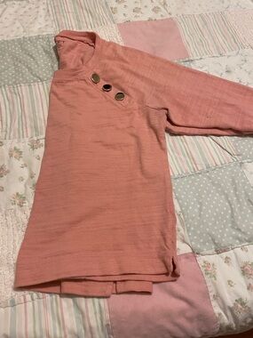 Long-Sleeve Top with Button Detail